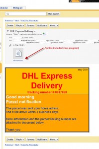 DHL Express Delivery (Scam / virus email)