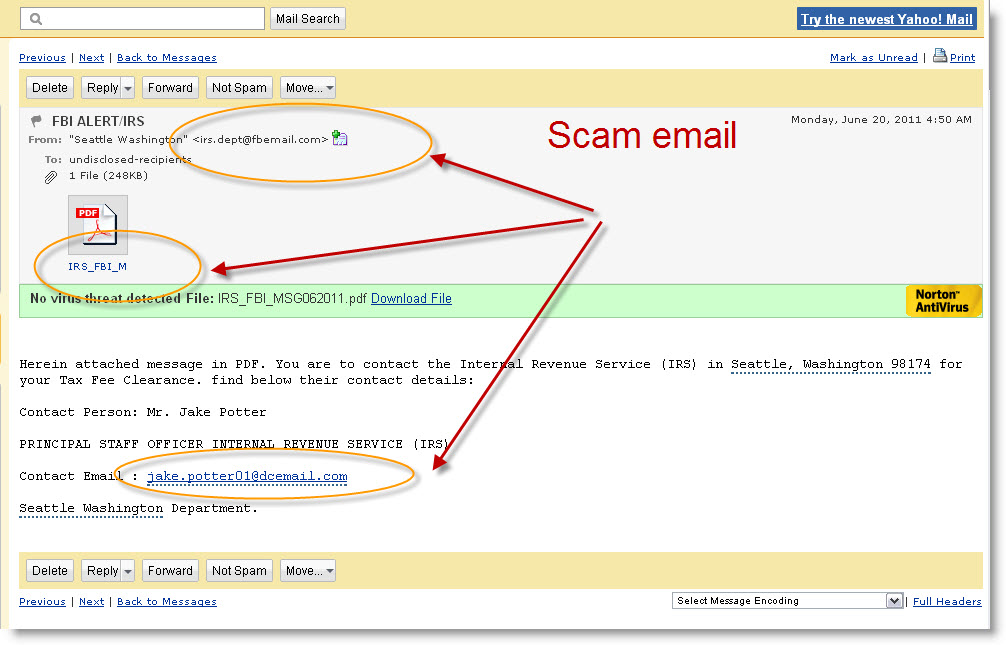 fbi scam smail