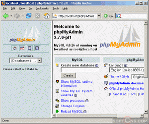 phpmyadmin mysql web based interface